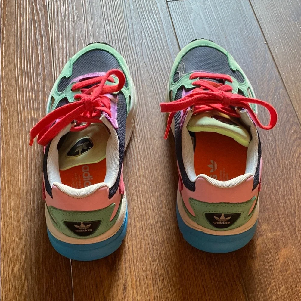 adidas Women's Multicolor Sneakers - Green, Navy, Purple, Red - Picture 4 of 6